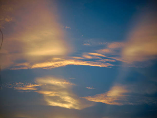 istock Golden orange sky on top with the evening sunset glow. 1503255231