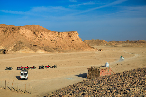 Sahara desert in Errachidia Valley, Morocco.