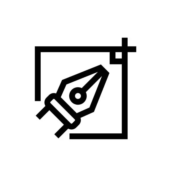 Vector illustration of Illustration Line icon, Design, Pixel perfect, Editable stroke. Logo, Sign, Symbol. Graphic Design, Creative Design.
