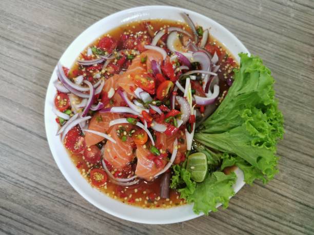 istock THAI FOOD SALMON SALAD RECIPE 1503283879