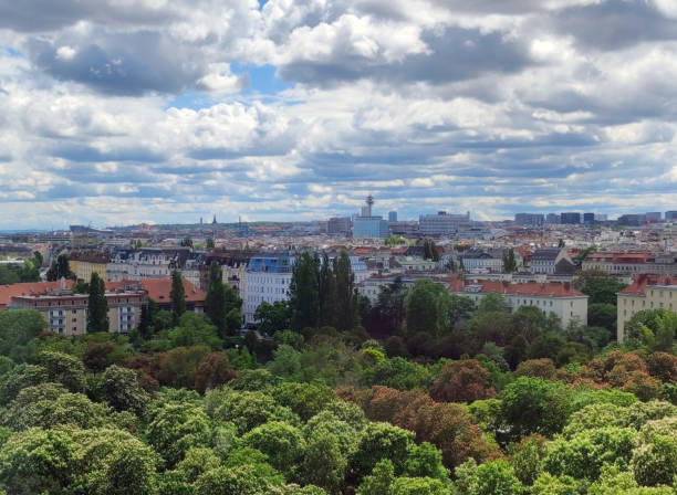 istock panoramic view of Vienna seen from the amusement park 1503284989