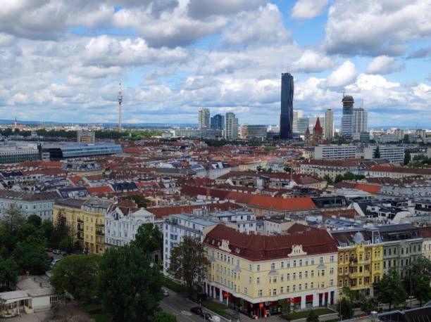 istock panoramic view of Vienna seen from the amusement park 1503285183