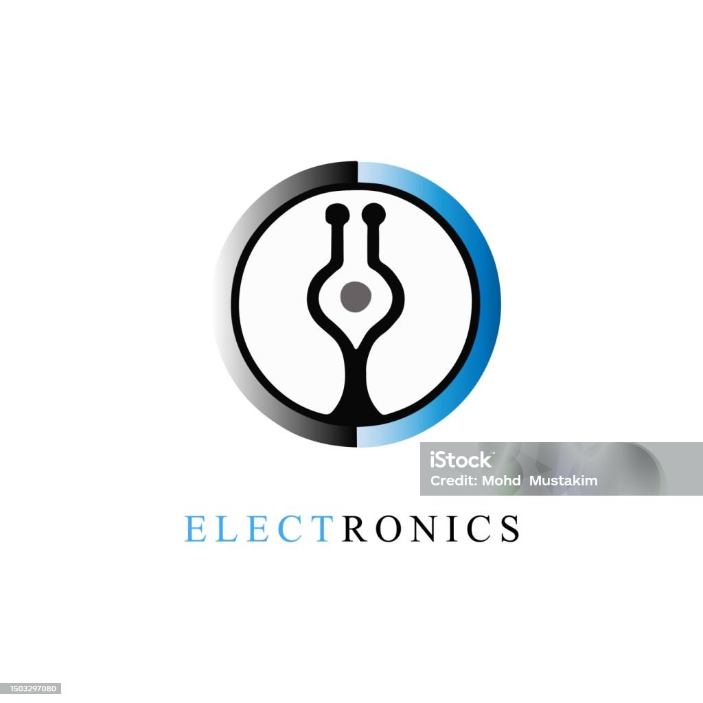 Electronics Abstract Logo Free Vector Flat Design Electronics Logo Templates Stock Illustration ...