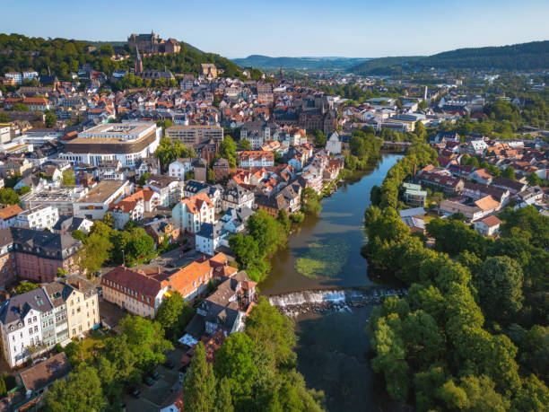 istock aeial view on historic Marburg over river 1503309356