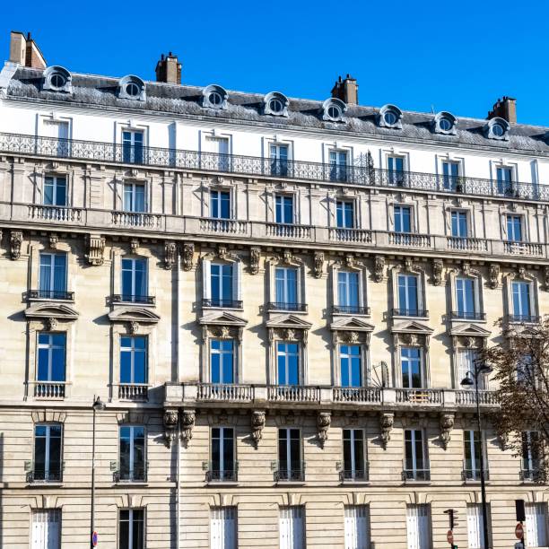 istock Beautiful building Boulevard Malhesherbes, in a luxury district in Paris. 1503315210