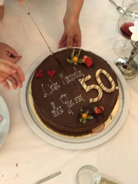 50年間のバースデーケーキ - number 50 50 55 years birthday cake ストックフォトと画像