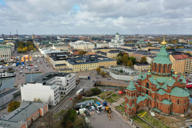 istock Helsinki city Finland aerial view 1503317232