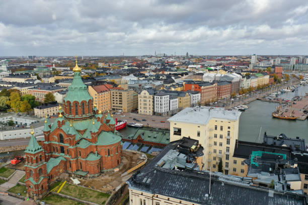 istock Helsinki city Finland aerial view 1503317269
