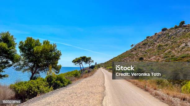 Footpath Vía Verde Del Mar Between Benicassim And Oropesa Del Mar In Castellón Province Valencian Community In Spain Stock Photo - Download Image Now