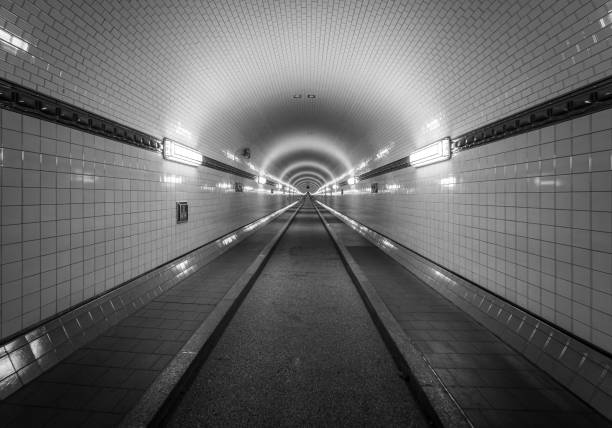 Full frame shot of Tunnel, Hamburg old Elbtunnel