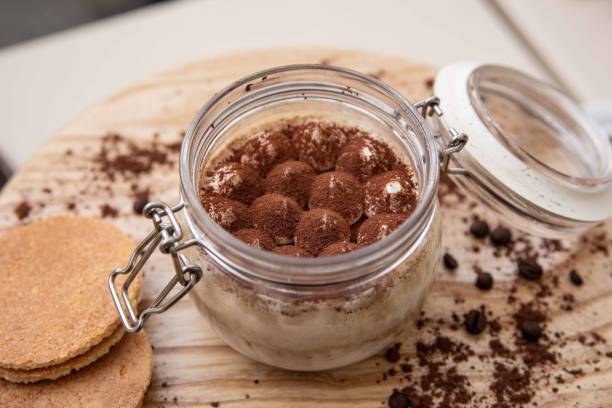 istock Tiramisu Cake on Wooden Plate 1503321967