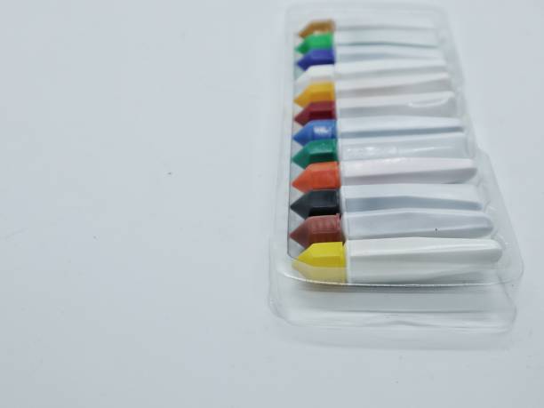 istock Selective focus of water color tubes on a white background. 1503331682