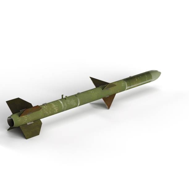 istock 3d rendering of an army air force bomb model on a white surface 1503332280