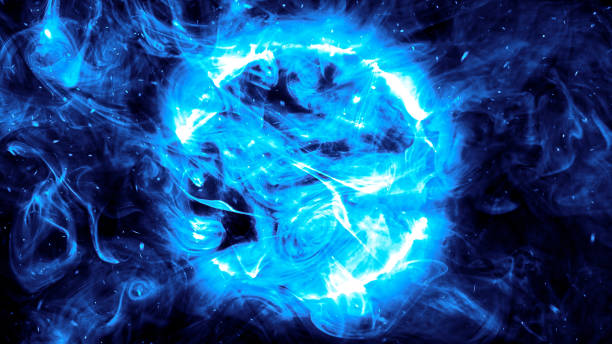 istock Abstract blue glowing smoke background blue neutron star supernova 1503336673