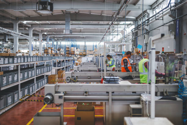 istock Industry employees work on production line at factory 1503339439