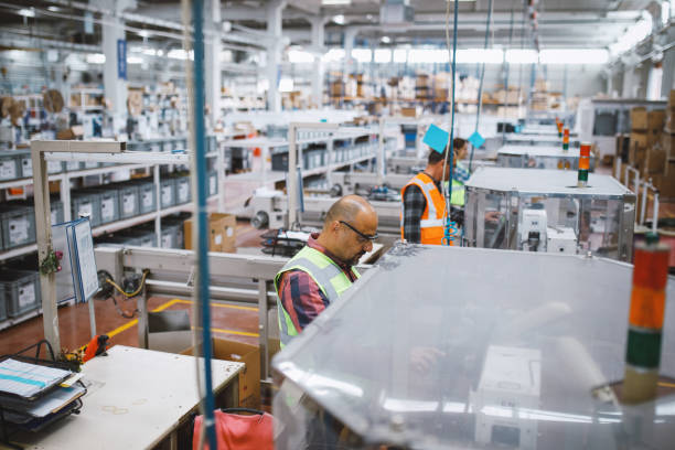 istock Industry employees work on production line at factory 1503340356