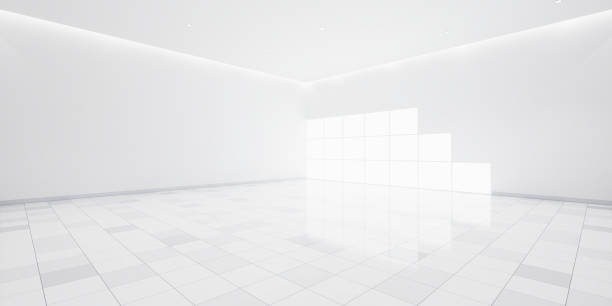 istock 3d rendering of empty room and tile floor for background. 1503342606