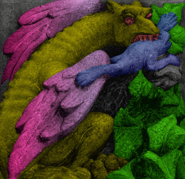 istock monster dragon eating a frog 1503357679