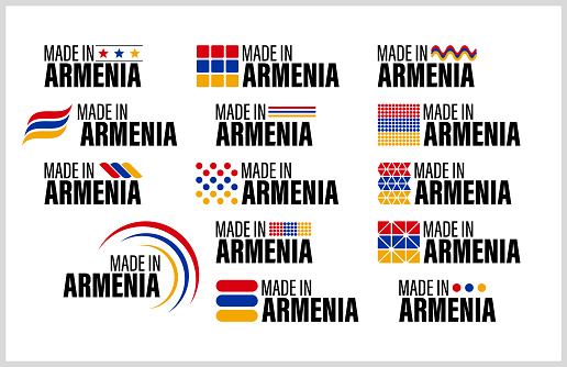 Made in Armenia graphic and label. An element of impact for the use you want to make of it.