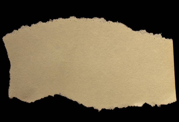 istock Rip paper piece isolated on a black background 1503361376