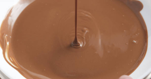 istock pour gianduja cream in bowl with spoon 1503367251