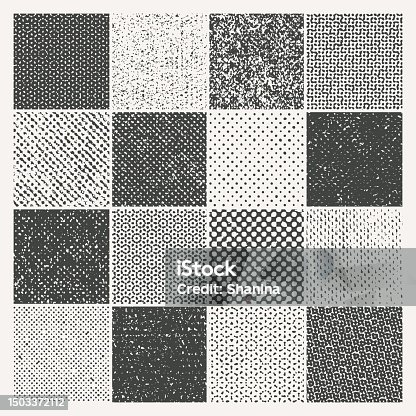istock Printed grunge textures grid background - v1 1503372112