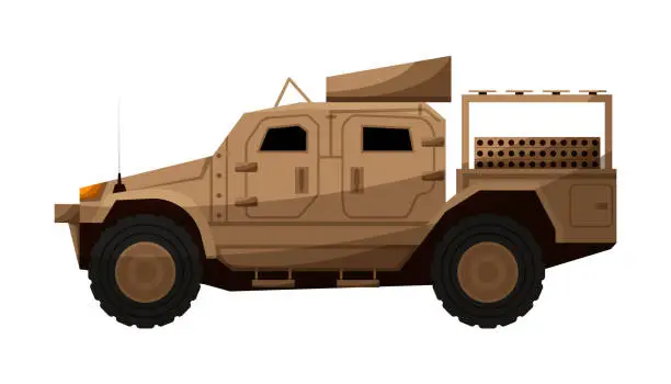 Vector illustration of Military production vector