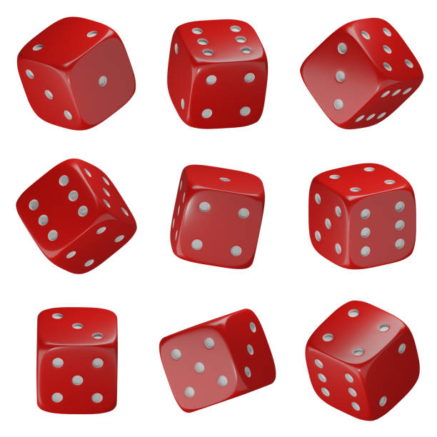 istock 3d dices illustration. red and white dice 1503384702