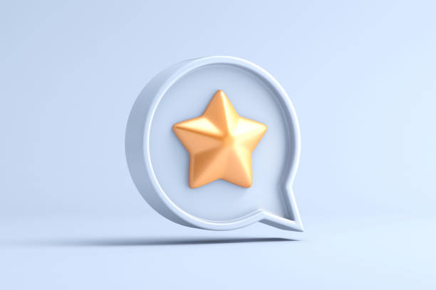 istock Speech bubble with rating star symbol 1503387249