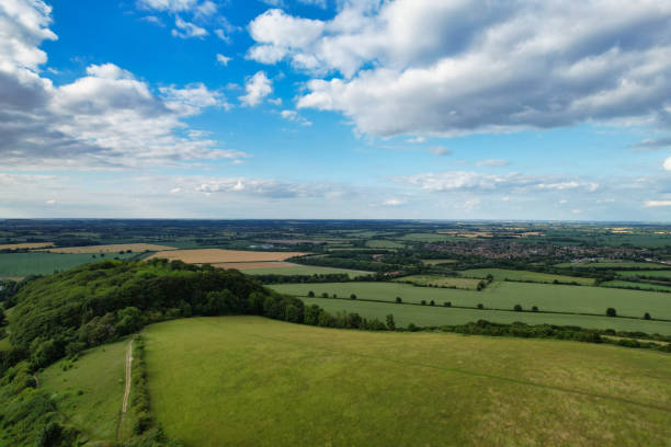 istock Aerial View of British Landscape Just During Sunset 1503392570