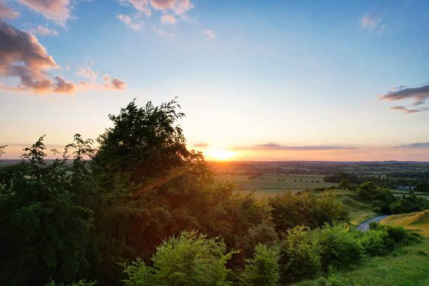 istock Aerial View of British Landscape Just During Sunset 1503394864