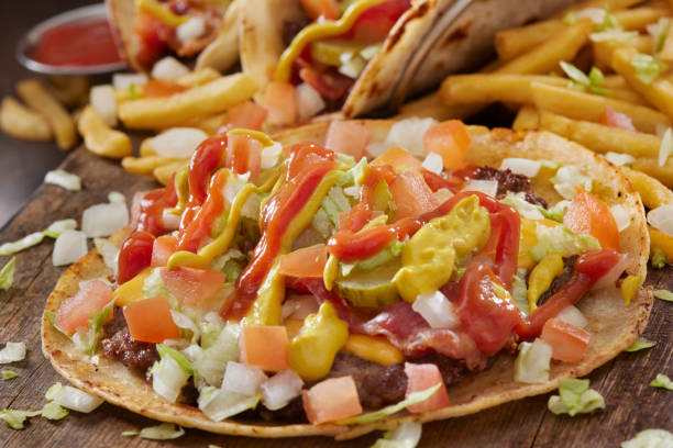 istock The Viral Smash Bacon Cheese Burger Taco 1503395918