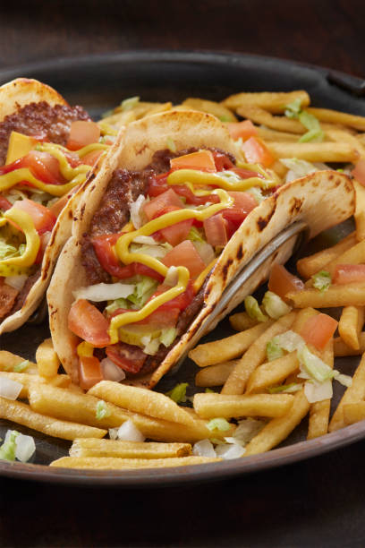 istock The Viral Smash Bacon Cheese Burger Taco 1503395919