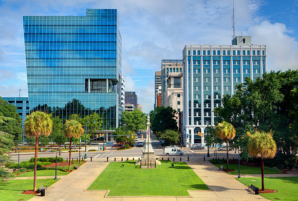 istock Downtown Columbia in sunny day, view from a park 150339653