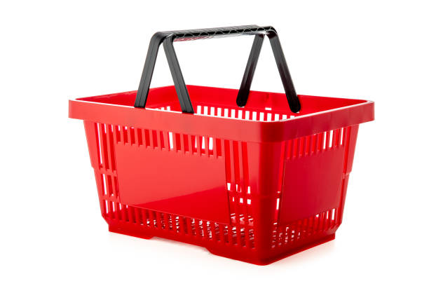 istock Shopping basket isolated on white 1503398294