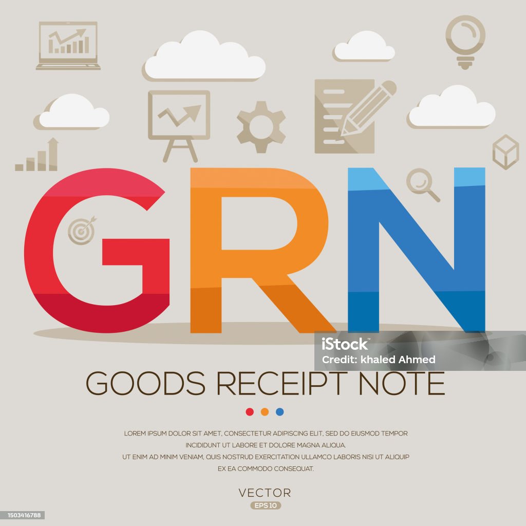 Goos Received Note Grn Goods Receipt Note Stock Illustration - Download Image Now ...