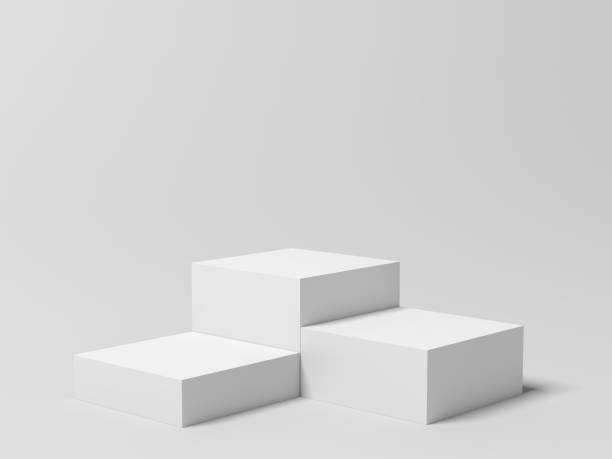 istock Product display. Display plinths. Stand. White color. 1503421992