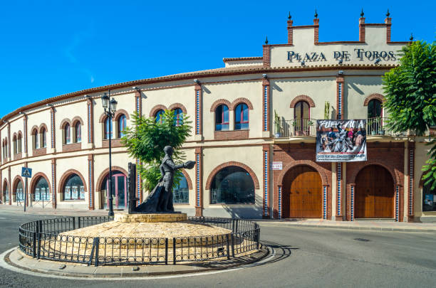 Valencia,Spain. Exterior view of the Plaza de Toros in Valencia, a historic bullring built in neoclassical style. A cultural landmark near the city center, symbol of Spanish tradition and history. June 6, 2010