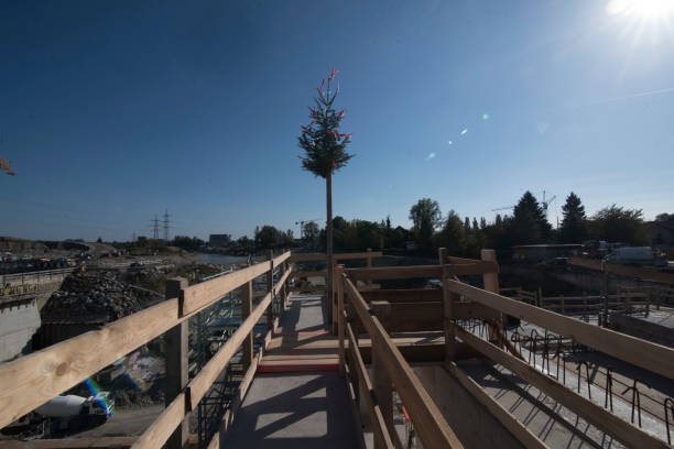 topping out or roofing ceremony, when finishing the structure of a building