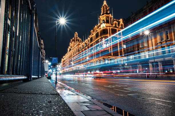 istock Long exposure in Knightsbridge, London 1503459452