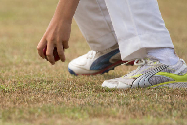 istock Cricket fielding picking up the ball 1503482089