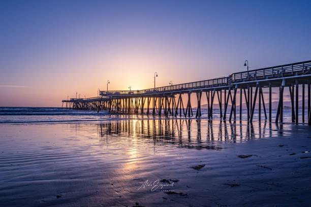 istock The pier at sunset, Beautiful beach 1503489011