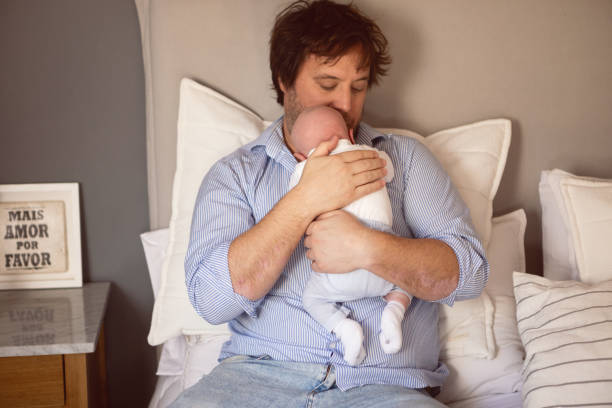 istock Young father and newborn baby boy 1503491716
