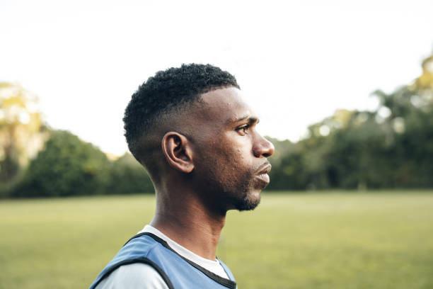 istock Serious man on sports field 1503492681