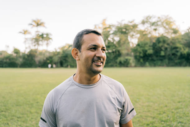 istock Relaxed man on the sports field 1503492910