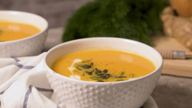 istock Homemade pumpkin soup 1503559438