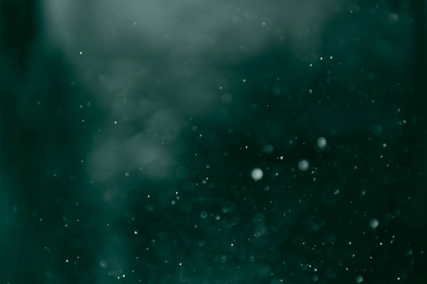 istock Dark green on light bokeh glitter background. 1503569428