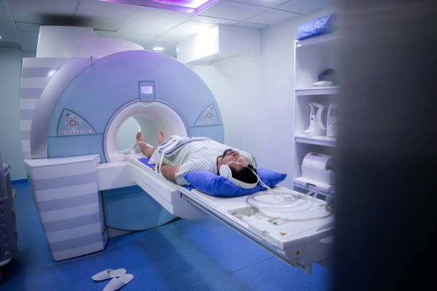 istock Man undergoing a MRI scan in a hospital 1503623728
