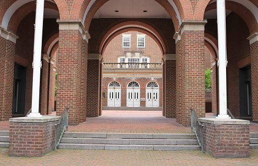 A beautiful courtyard for a historic building in downtown Alexandria, Virginia
