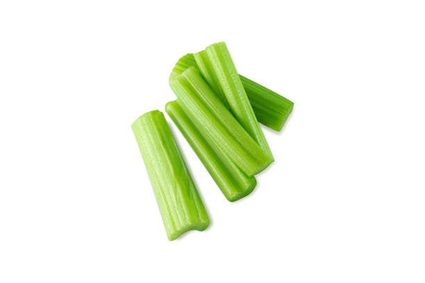 istock Fresh celery vegetable isolated on white background, food for health 1503658450